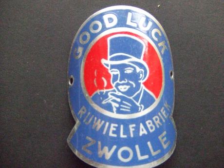 Good Luck rijwielfabriek Zwolle balhoofdplaatje